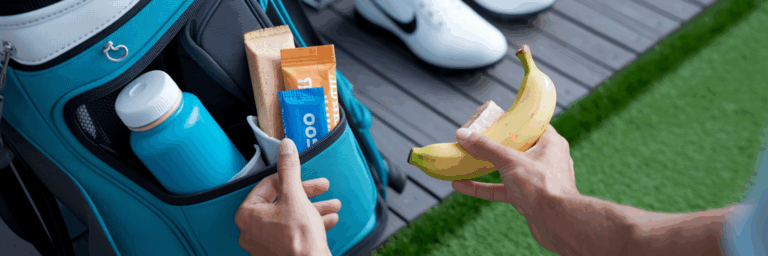 Gesunde Snacks für den Golfsport zubereiten.