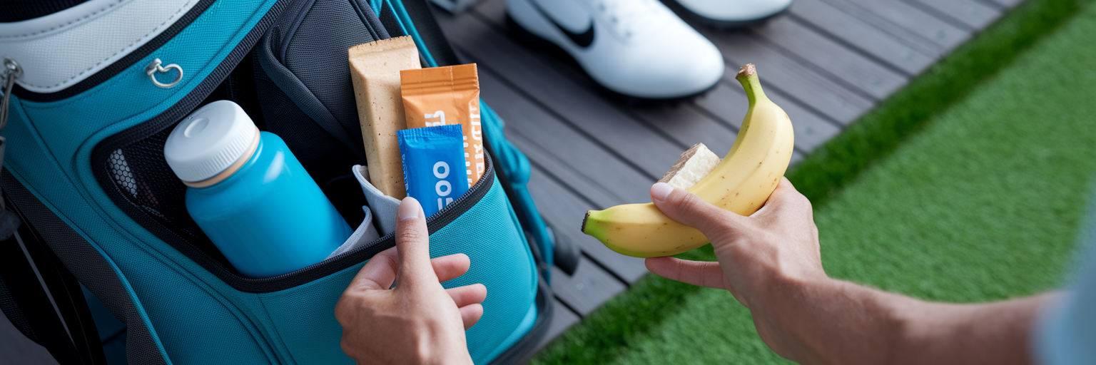 Gesunde Snacks für den Golfsport zubereiten.